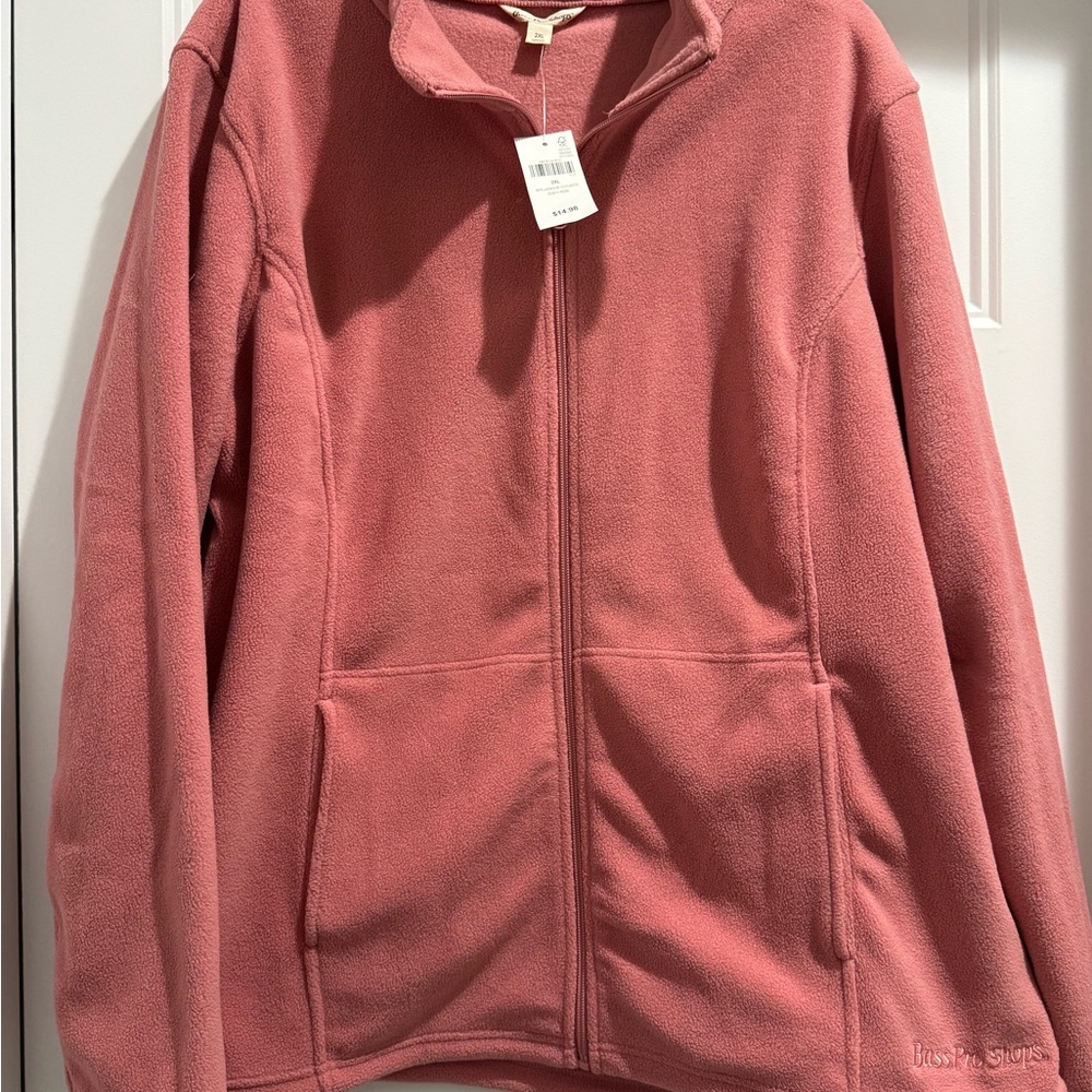 NEW w/ Tags Bass Pro Shops Women's Pink Fleece Jacket